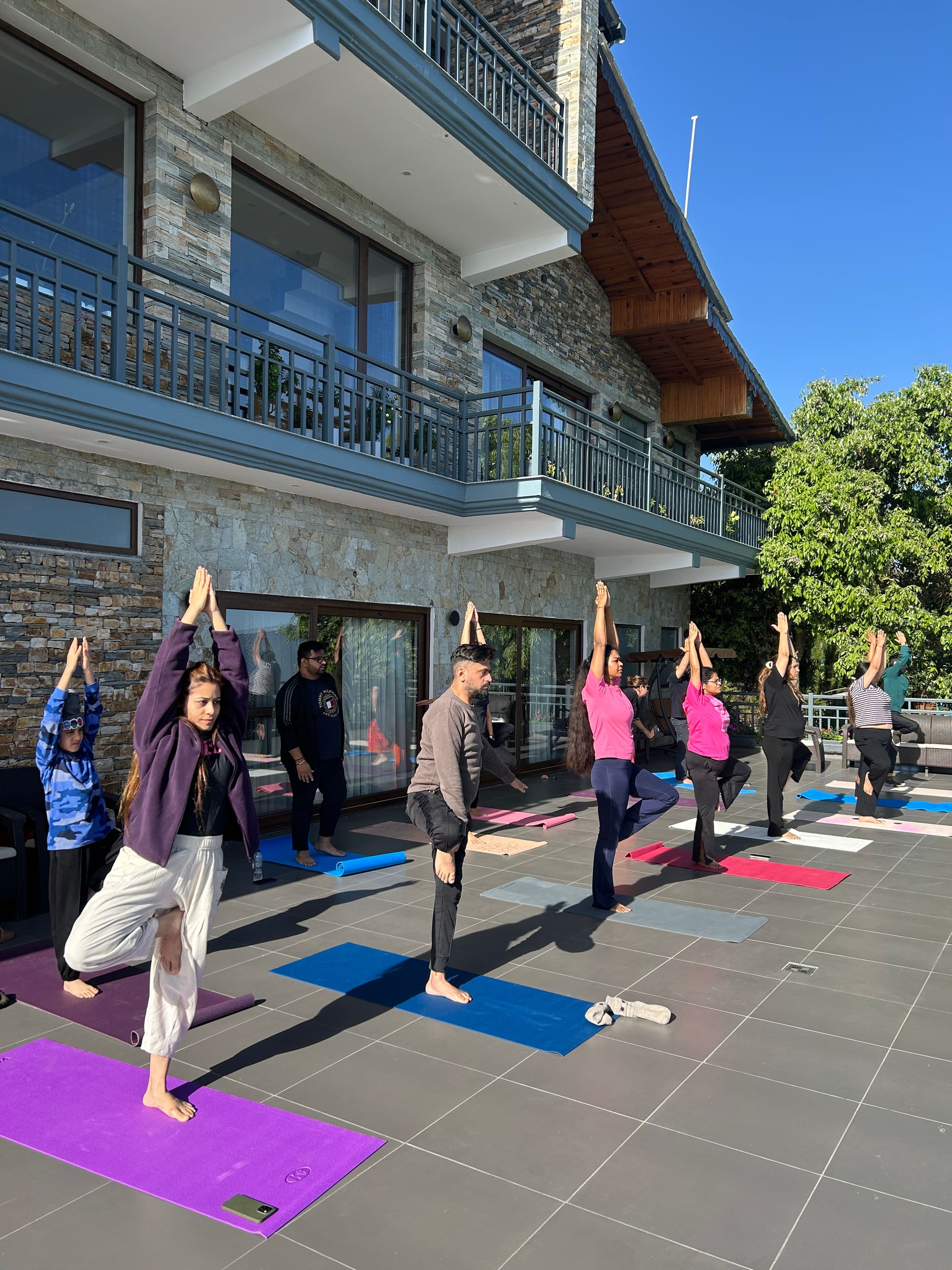 Open-air retreat practice